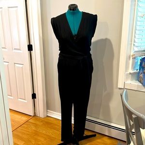 THEORY cap sleeve jumpsuit